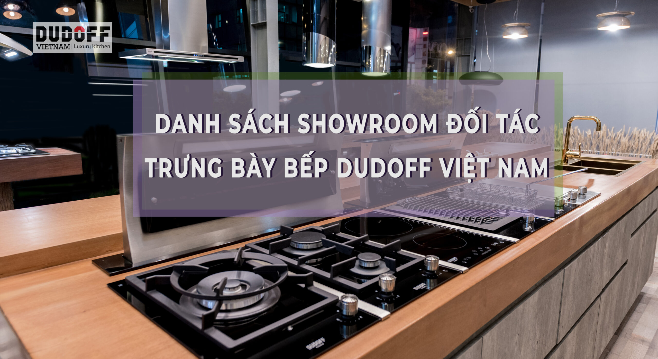 showroom trưng bày bếp